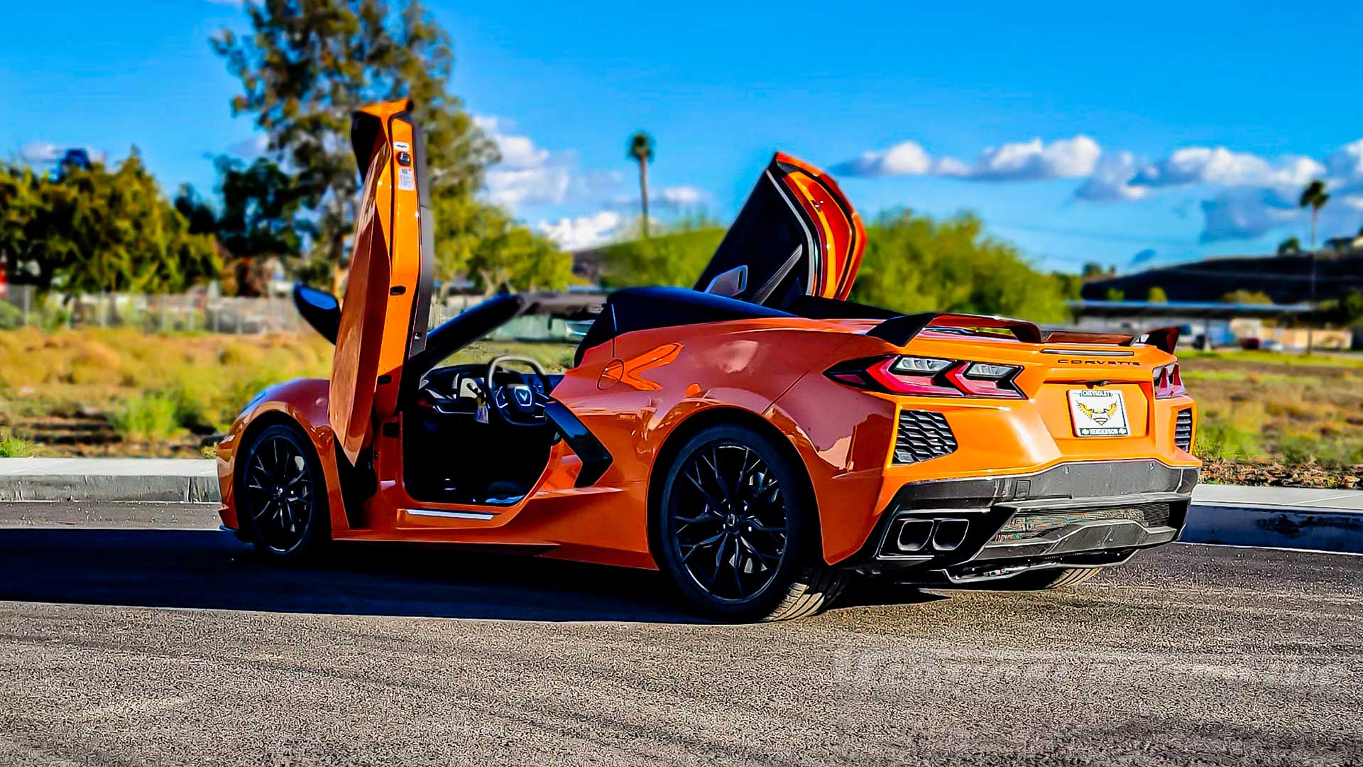 Second image of 2023 - 24 C8 Corvette Z06 Vertical Doors Conversion Hinge Kit