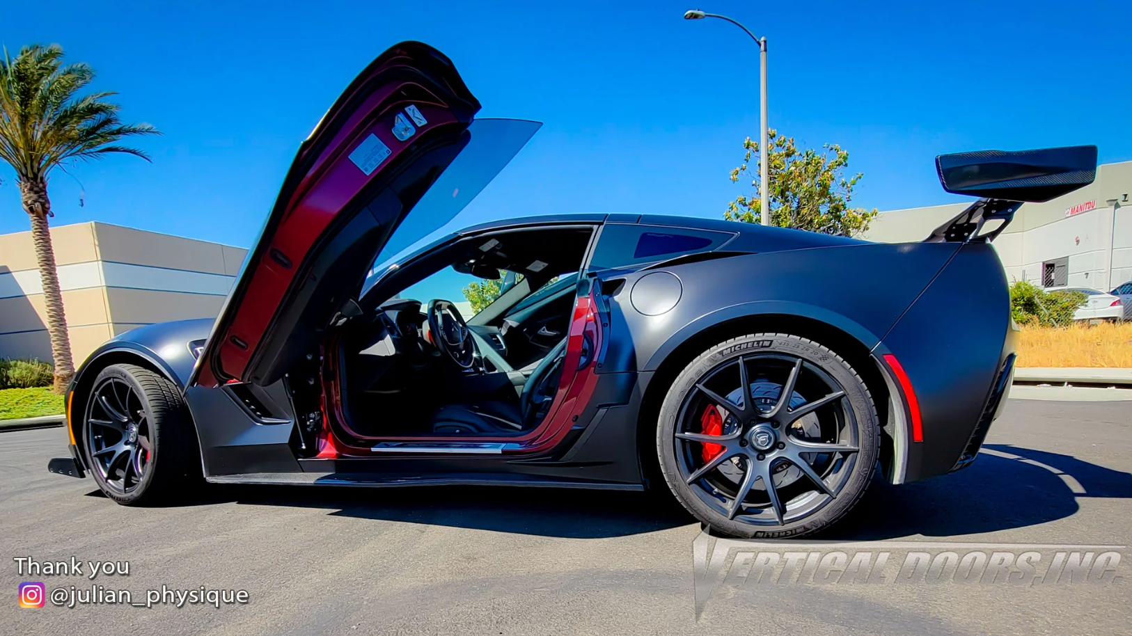 Second image of 2014 - 19 C7 Corvette ZLR Doors Conversion Hinge Kit