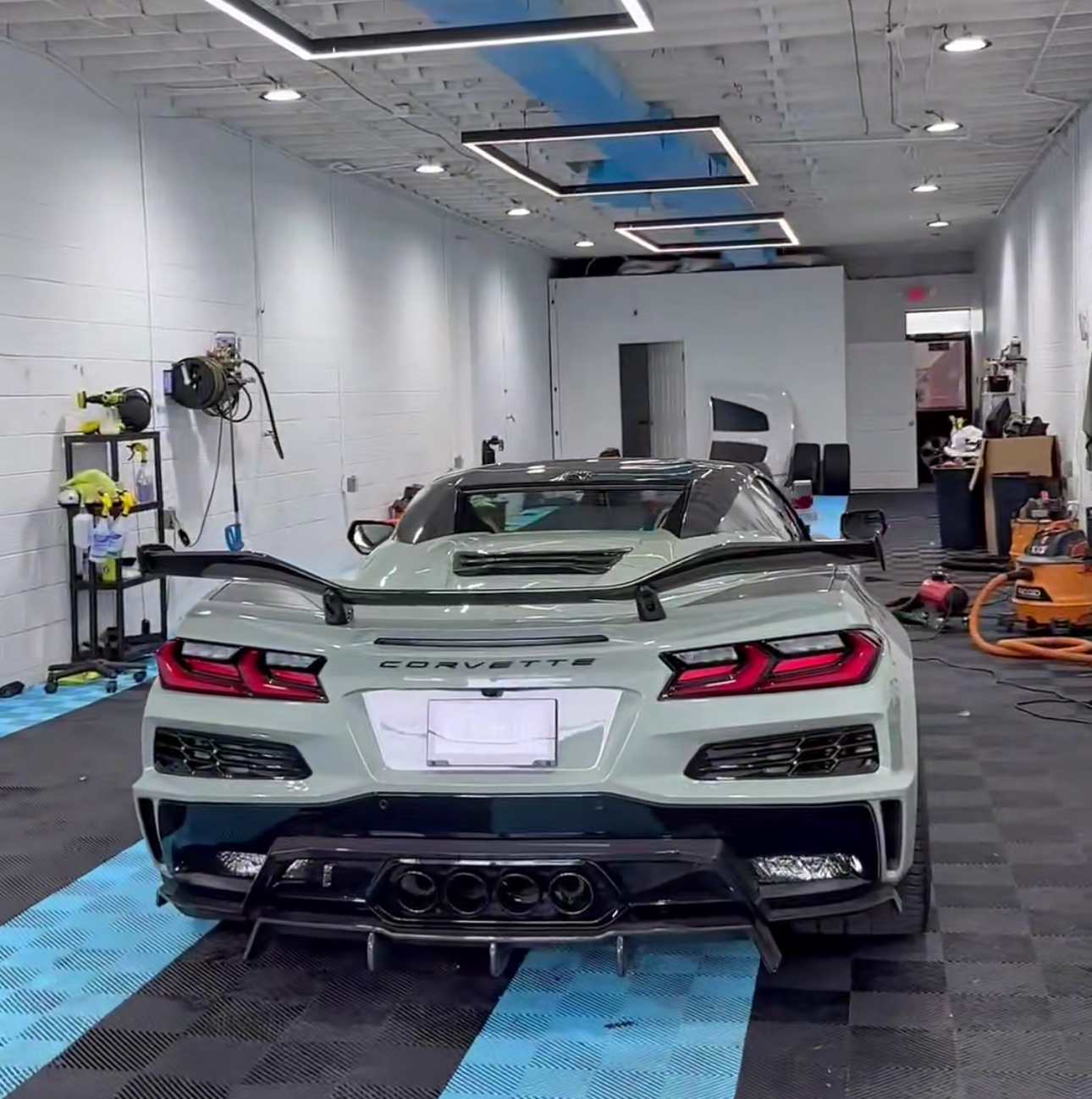 Second image of C8 Corvette Z06 Carbon Fiber Rear Diffuser Add On
