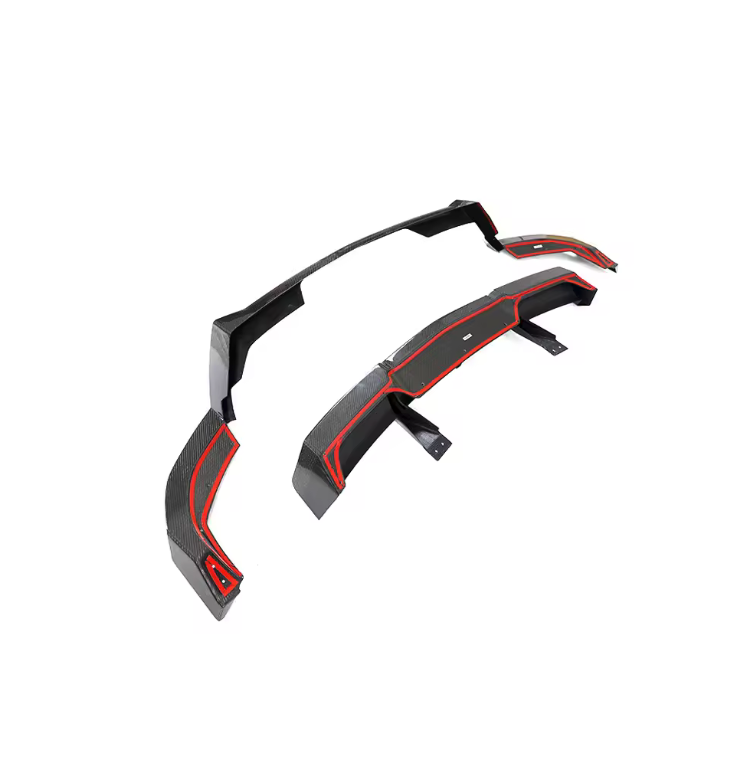 Dry Carbon Fiber Rear Bumper Vent Cover For Corvette C8 ZR1/Z06/E-Ray 2020-2024 - Glossy Finish