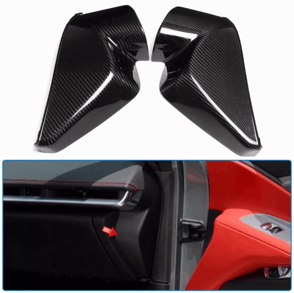 C8 Corvette Carbon Fiber Side Dashboard Cover Trim Kit