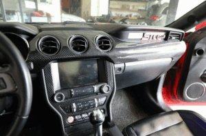 2015 - 23 Mustang Carbon Fiber Dash Board Insert Overlays