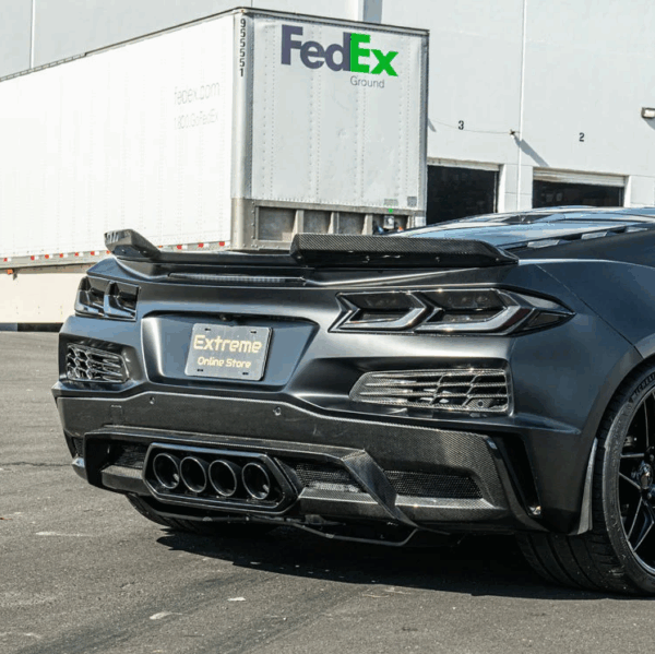 C8 Corvette Z06 Carbon Fiber Spoiler Wicker Bill Kit