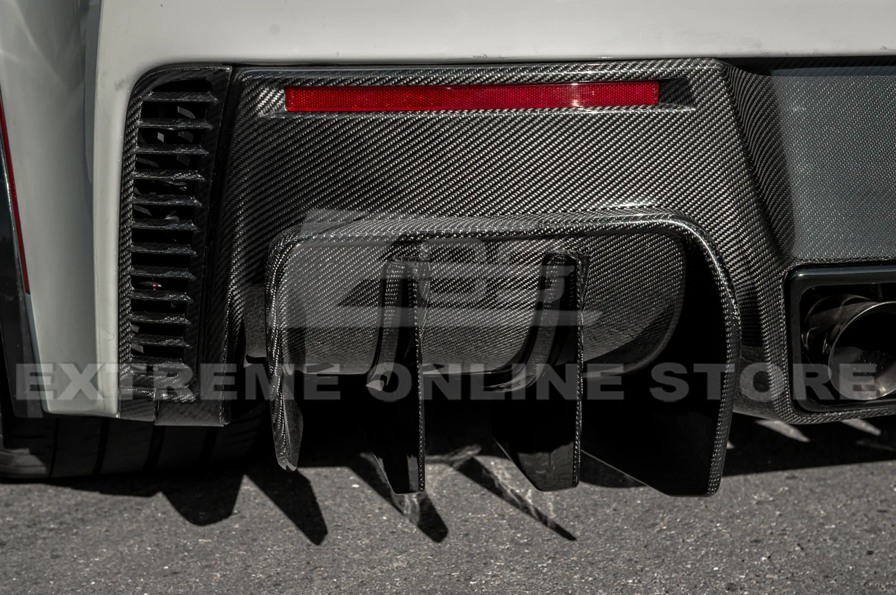 Second image of 2014 - 19 C7 Corvette Add-on Rear Bumper Diffuser