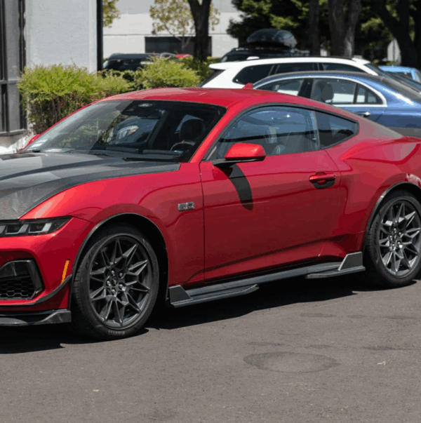 2024+ Mustang S650 Side Skirt Extensions (Matte/Gloss/Carbon)