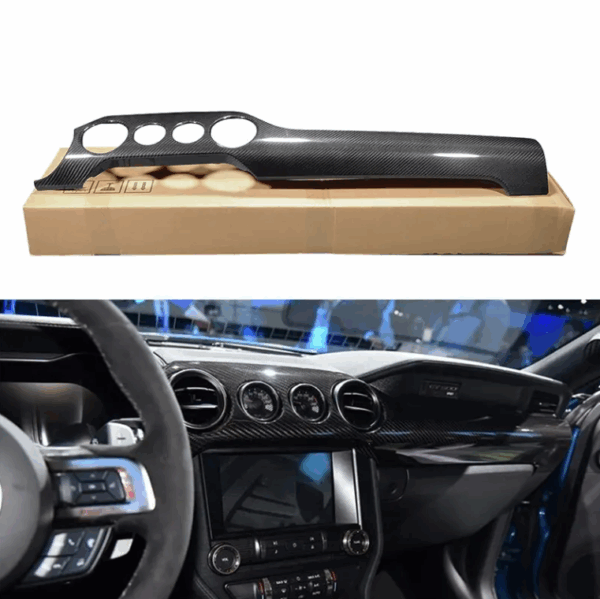 2015 - 23 Mustang Real Carbon Fiber Dash Board Trim Kit