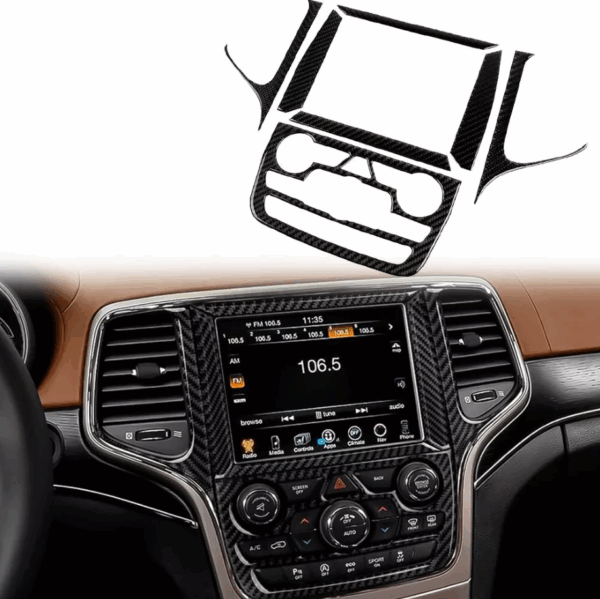 2011 - 20 Grand Cherokee Carbon Fiber Radio Screen Trim Panel