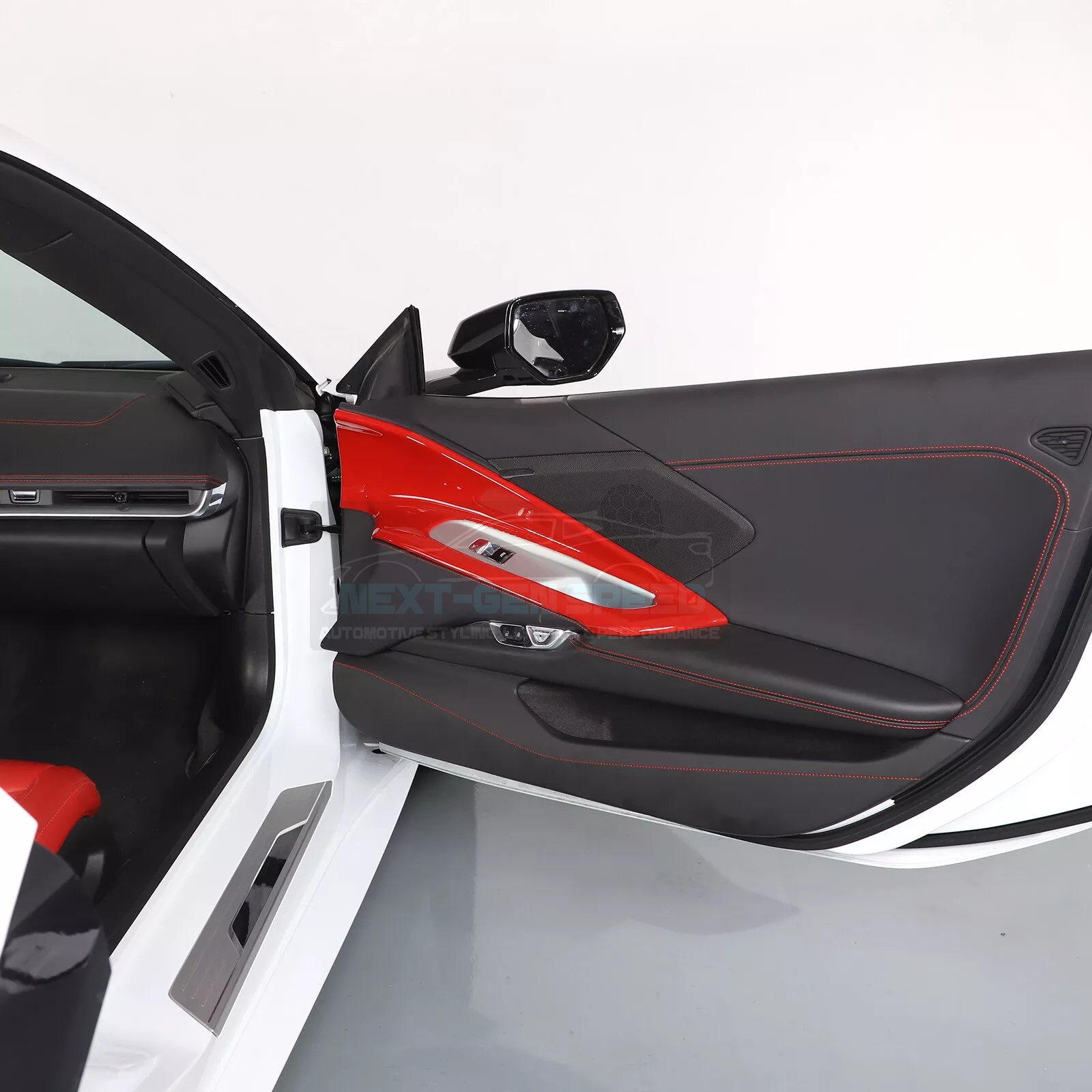 C8 Corvette Red Interior ABS Window Switch Frame Covers – Next-Gen Speed