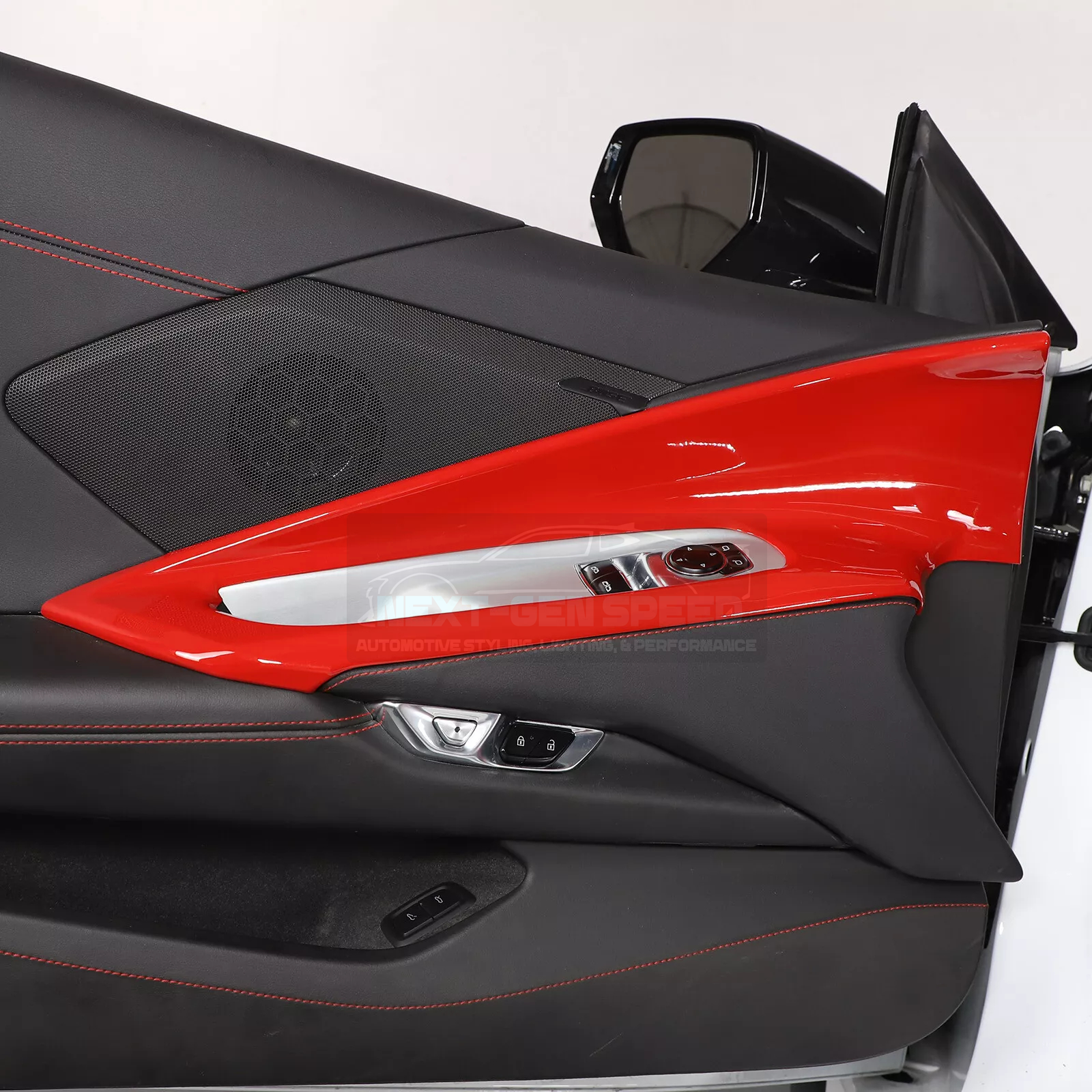 C8 Corvette Red Interior ABS Window Switch Frame Covers – Next-Gen Speed