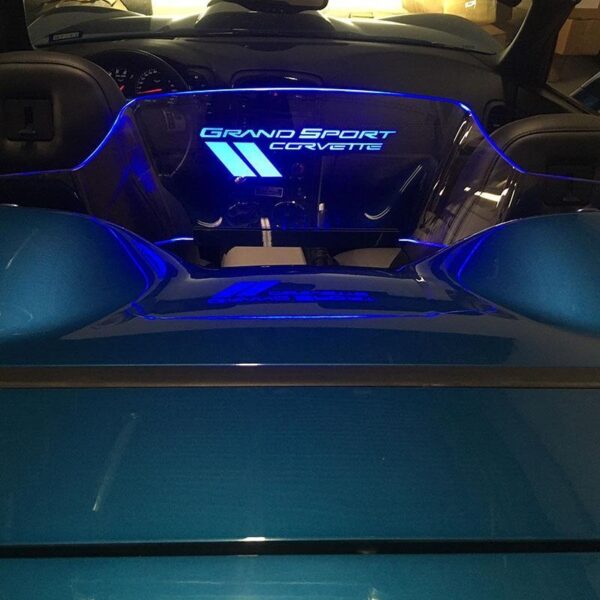 Second image of 2005 - 13 C6 Corvette Convertible Rear Add on Wind Deflector | WindRestrictor®