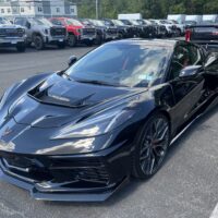 c8 zr1 black painted hood