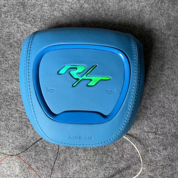 Second image of Dodge RT RGB LED Customizable Steering Wheel Airbag Cover | 2015 - 24 Charger / Challenger / Durango / Track Hawk