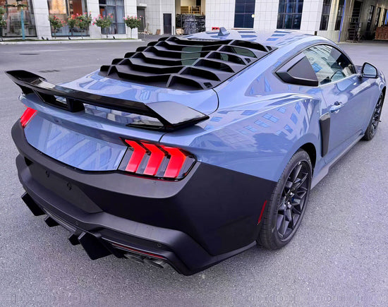 Second image of 2024+ Mustang 650 Coupe Dark Horse Gloss Black High Wing