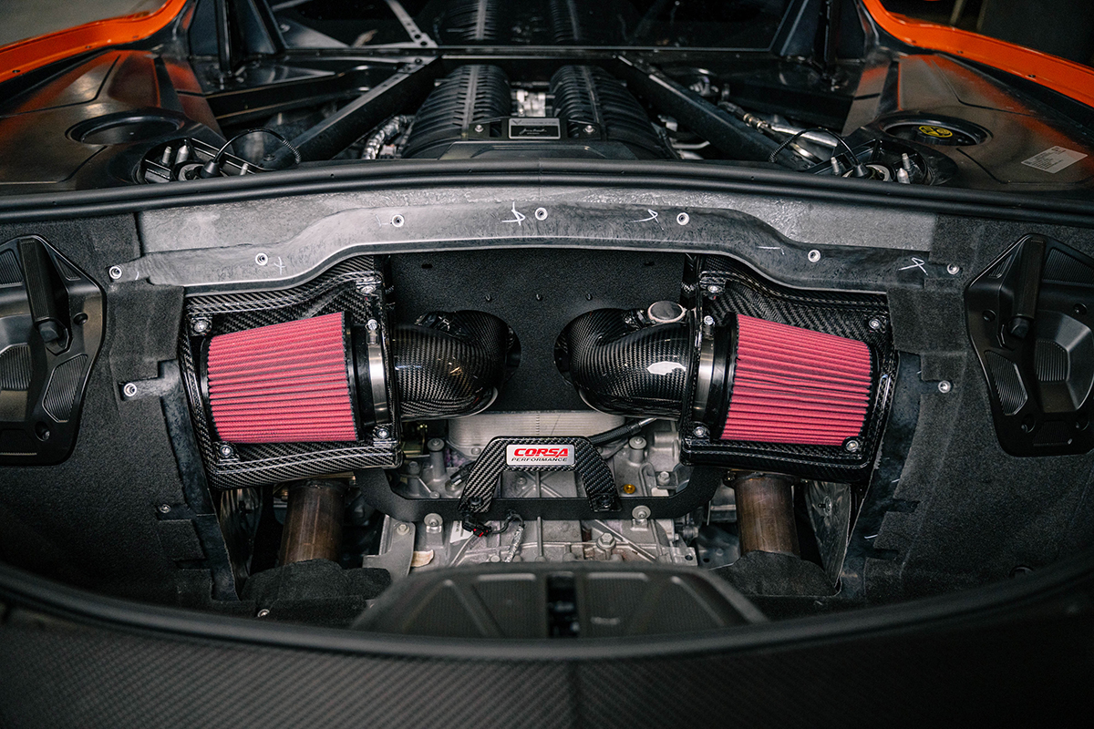 Second image of C8 Corvette Z06 Corsa Carbon Fiber Air Intake 5.5L | 44012D