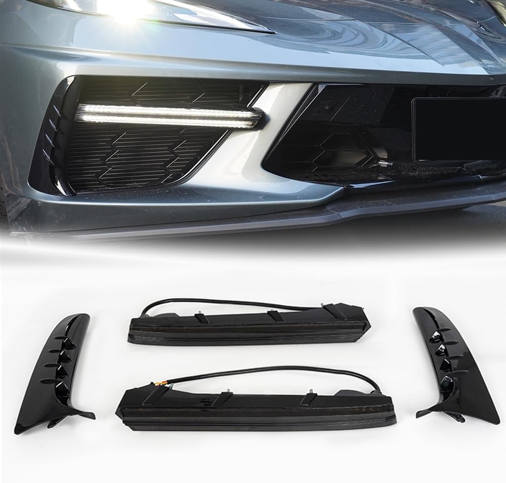 Second image of C8 Corvette Stingray Front LED Daytime Running Lights