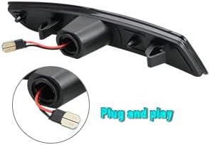Second image of 2016 - 24 Camaro Smoked Dual Blue LED Side Markers