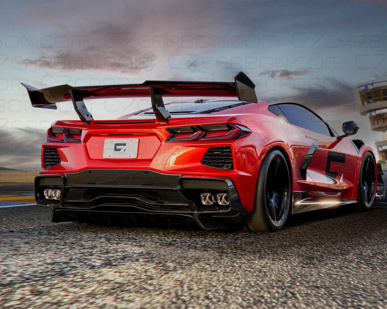 C8 Corvette Stingray ZR1 Style Wing | C7Carbon
