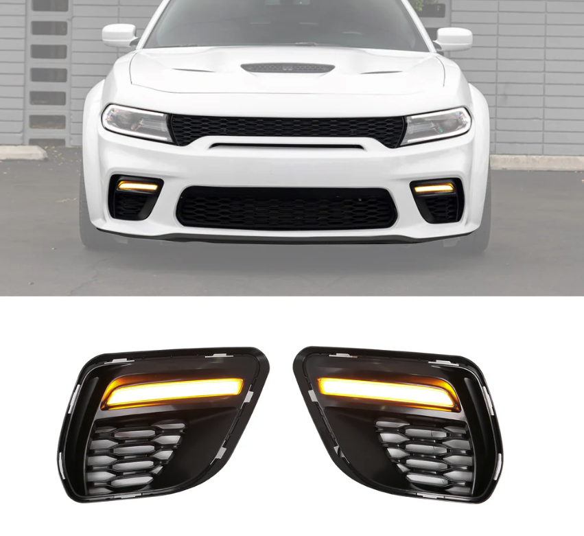 Dodge Charger Widebody DRL Fog Light Trim Covers