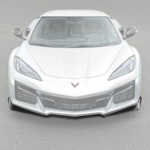 C8 Corvette Z06 Z07 Carbon Fiber Extended One-Piece Front Splitter