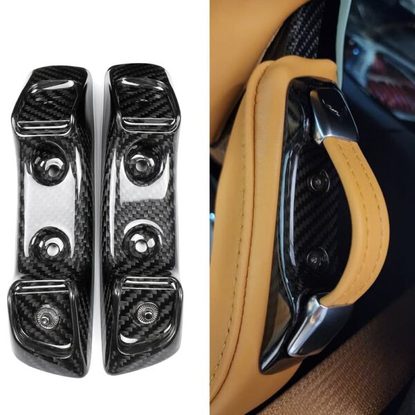 C8 Corvette Carbon Fiber Seat Belt Holder Buckle Panel Replacement