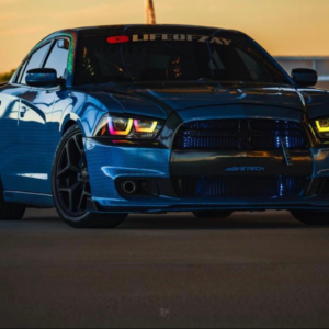 2011 - 14 Charger SPEC-D Smoked LED Flow Series Sequential Headlights 