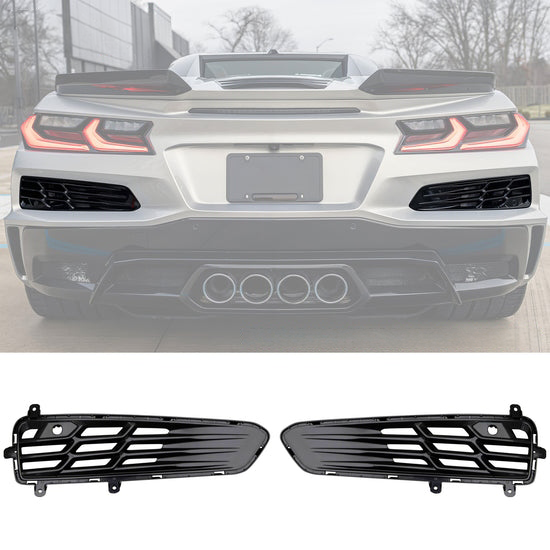 C8 Corvette Z06 Unpainted OE Style Rear Grilles