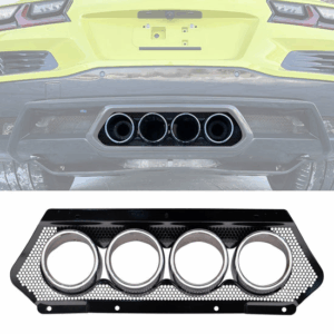 C8 Z06 OE Style Silver Exhaust Tips with Mesh Grill