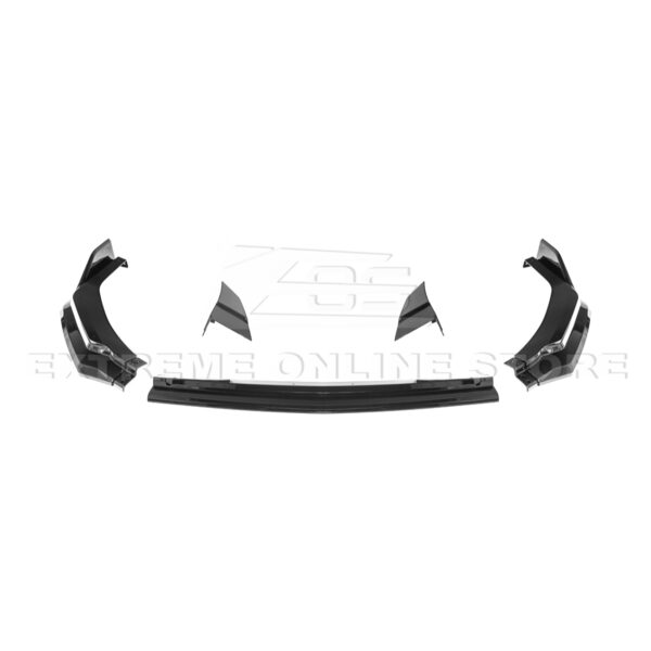 Second image of 2024+ Mustang S650 GTV Style Gloss Black Front Lip Splitter
