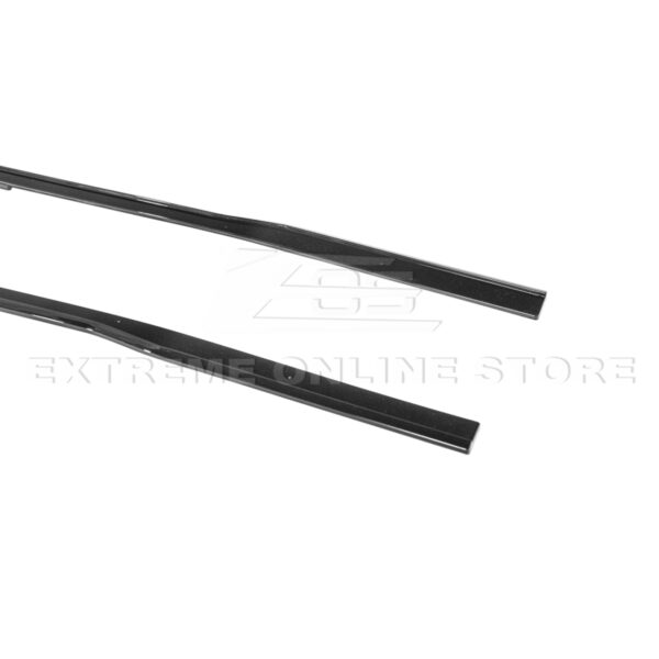 Second image of 2024+ Mustang S650 GT500 Style Gloss Black Add-On Side Skirts