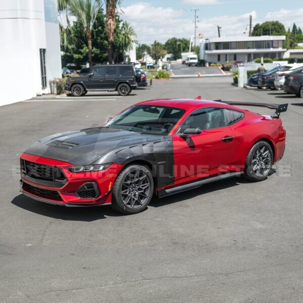 Second image of 2024+ Mustang S650 GTD Style Carbon Fiber Vented Fenders