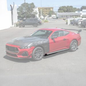 2024+ Mustang S650 GT500 Style Gloss Black Add-On Side Skirts