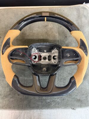 2015 - 23 Charger / Challenger SRT LED Carbon Fiber Peanut Butter Steering Wheel - Durango / Track Hawk