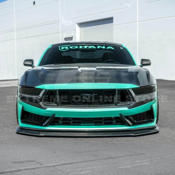 Second image of 2024+ Mustang Dark Horse Carbon Fiber Front Splitter