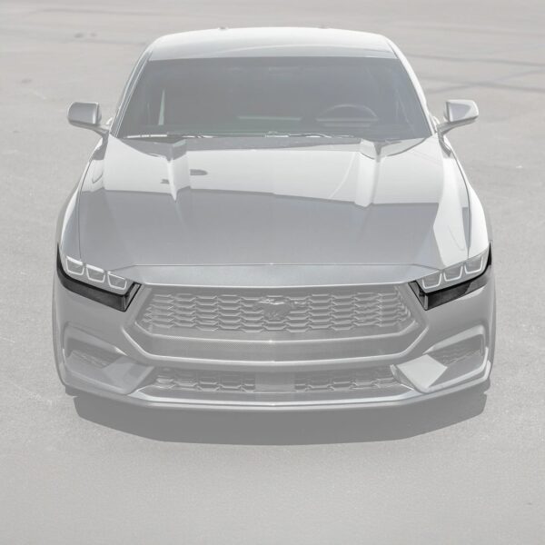 2024+ Mustang EcoBoost Carbon Fiber Headlight Eyebrow Trim Cover