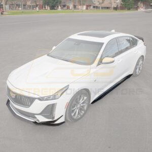 2020 - 24 Cadillac CT5-V Blackwing Style Carbon Fiber Splitter and Side Skirts