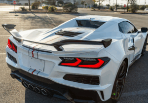 C8 Corvette Z06 Z07 Carbon Fiber High Wing Spoiler | Carbon Fiber / Carbon Flash / Forged