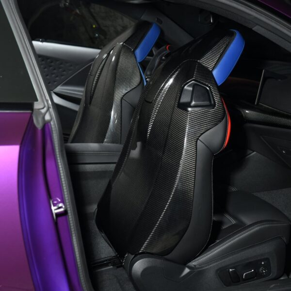 Second image of BMW G87/G80/G82 M2/M3/M4 S58 Carbon Fiber Seat Back Cover Pair
