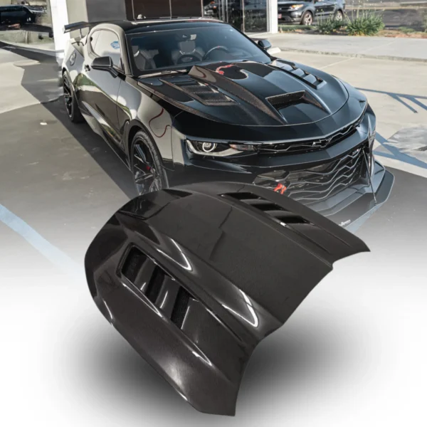 2016 - 24 Camaro Carbon Fiber Terminator Style Hood