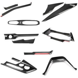 2026+ C8 Corvette Carbon Fiber Interior Trim Kit | 12-Piece Set