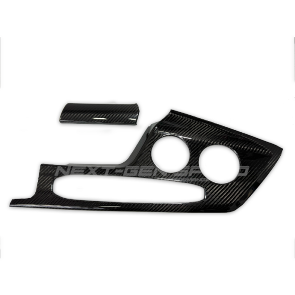 Second image of 2026+ C8 Corvette Carbon Fiber Center Console Trim Cover Kit