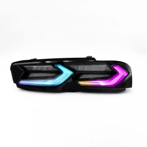 2019 - 24 Camaro Next-Gen Smoked RGB Flow C8 Style Rear Tail Lights