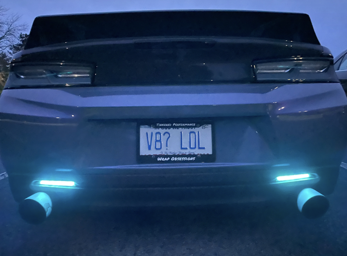 Second image of 2016–2024 Chevy Camaro RGB Flow Smoked Rear Reflector Lights