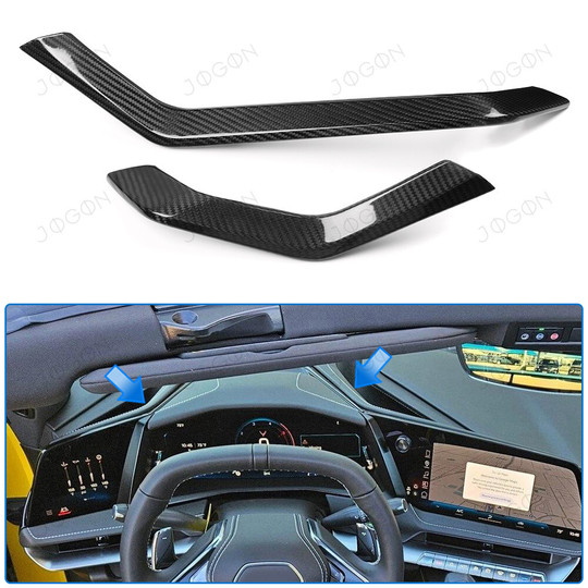 2026+ C8 Corvette Carbon Fiber Dashboard Outer Side Covers