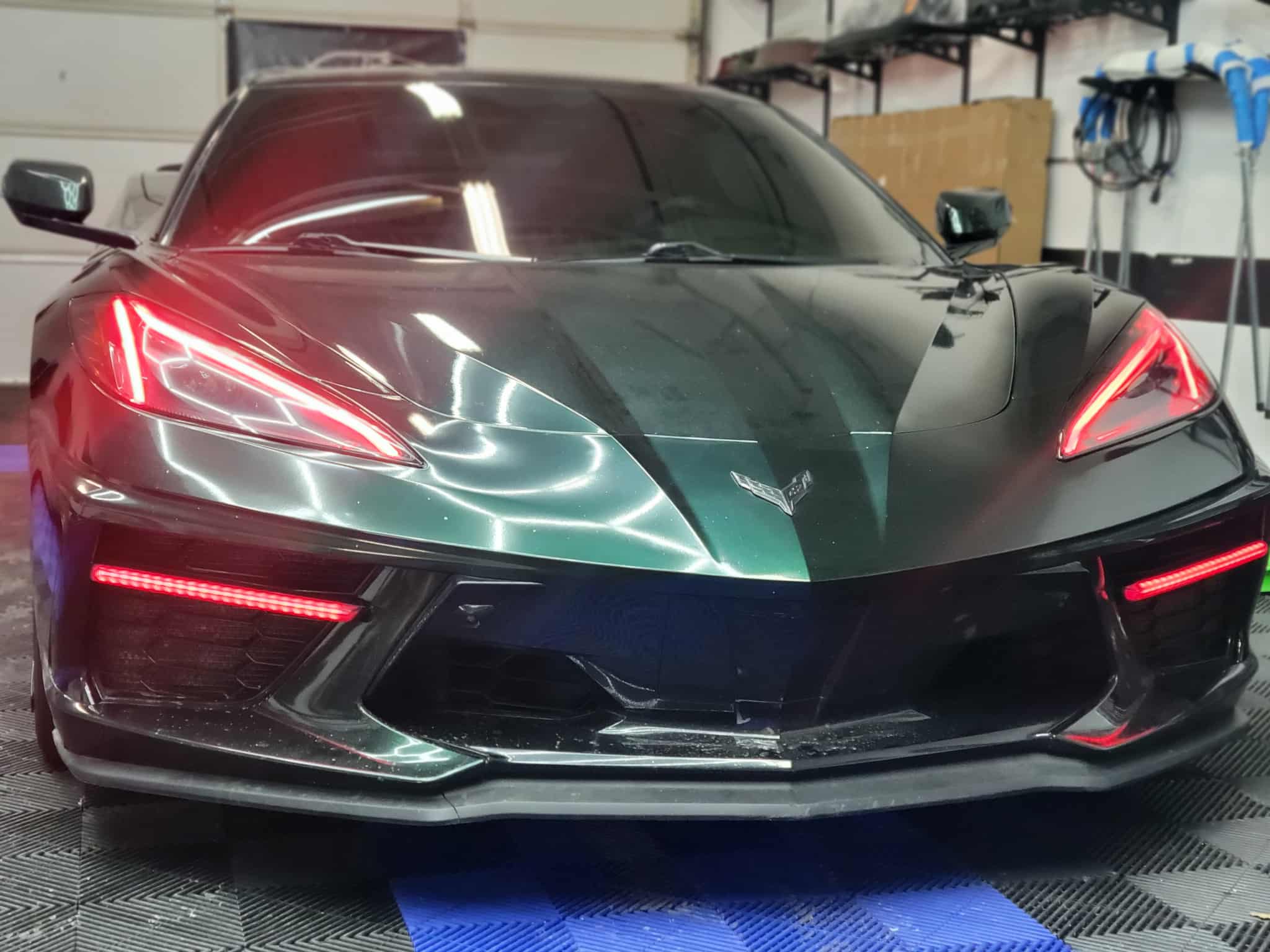 Second image of C8 Corvette Stingray RGB Flow LED DRL Grille Bezels