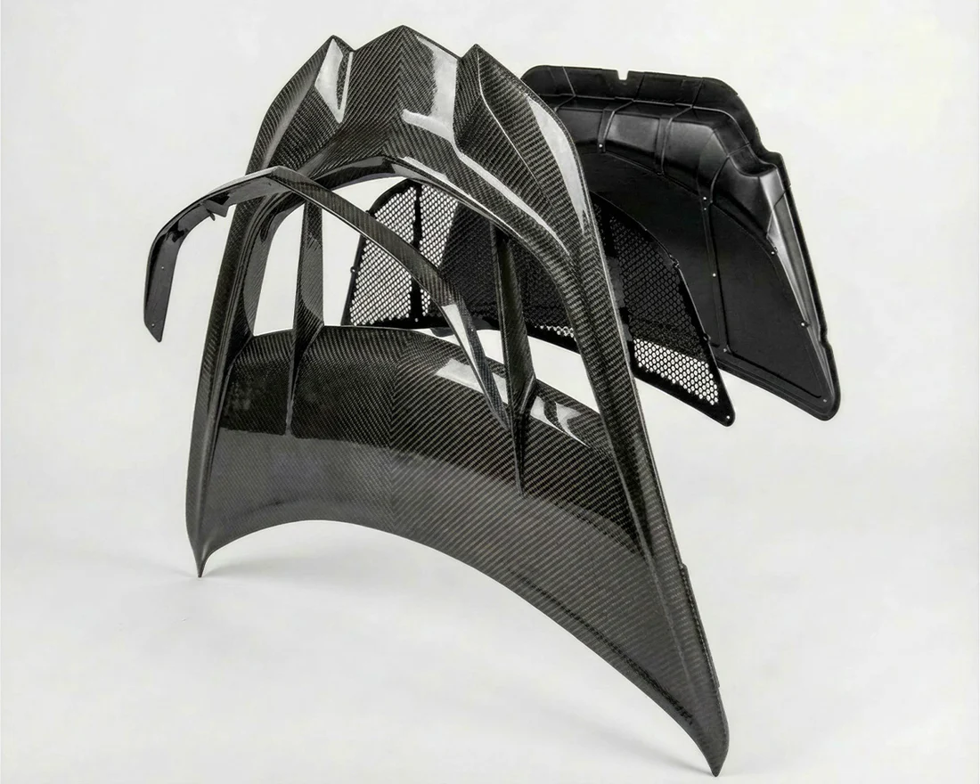 C8 Corvette ZR1 Style Functional Hood | Carbon Fiber