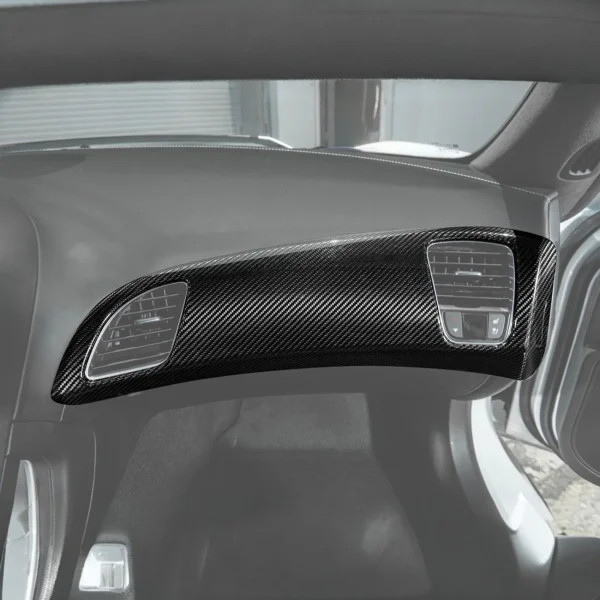 Corvette C7 Dry Carbon Fiber Passenger Side Dash Air Duct Vent Panel Cover