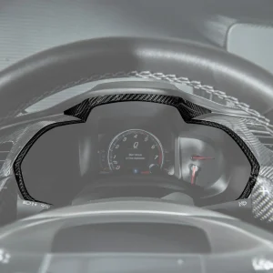 Corvette C7 Dry Carbon Fiber Speedometer Trim Cover Set