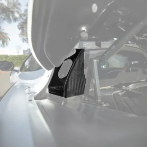 Corvette C8 Dry Carbon Fiber Rear Hatch Hinge Pillar Trim Cover Overlays