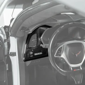Corvette C7 Dry Carbon Fiber Driver Dashboard Trim Cover