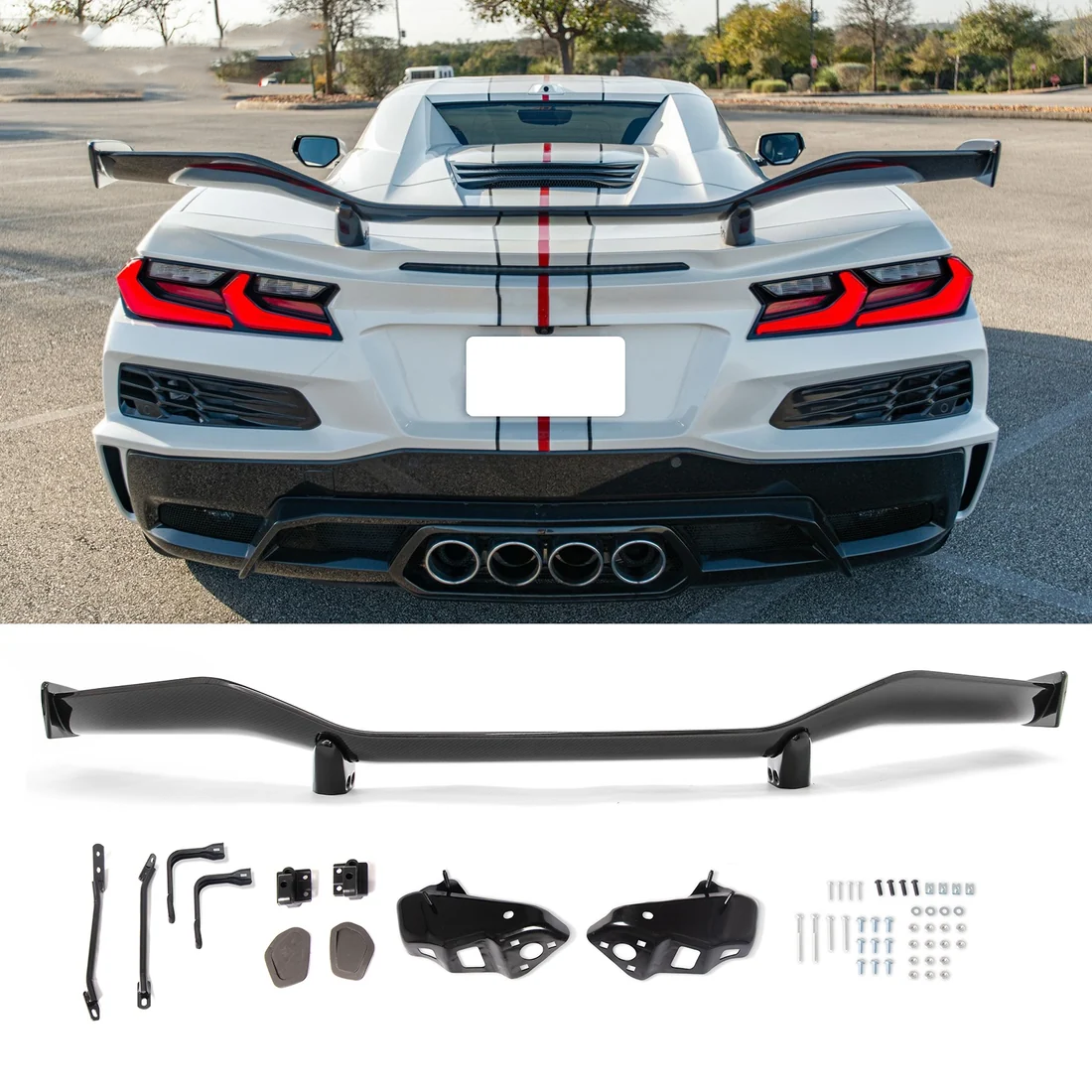 C8 Corvette Z06 Z07 Spoiler High Wing – Next-Gen Speed